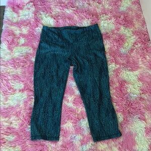 Patagonia Blue Capris Stretchy Athletic Comfort